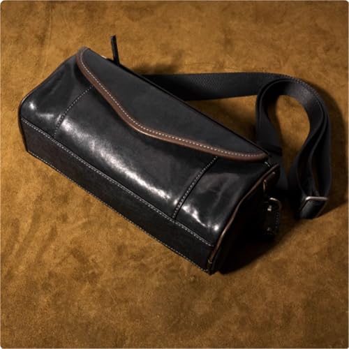 10.6in Crossbody Messenger Bag, Rectangle, Business Sport Travel Multifunctional Shoulder Bag, Leather, Waterproof, for Men4