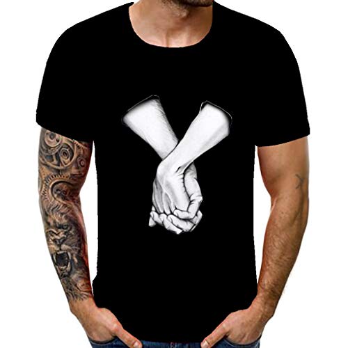 Manga Corta Camiseta Hombres Nuevo Verano Dibujos Animados Bicicleta Patrones Impresos Blusa Superior Tops Calavera 2019 Moda