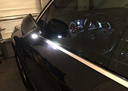 Luz LED blanca para espejo lateral iJDMTOY para Volkswagen miniatura 4