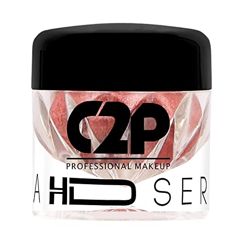Image of C2P Pro Eyeshadow Pigment for Eye Makeup - 2g | Long-Lasting and Highly Pigmented Loose Precious Pigments with Metallic Effect | Cosmetics For Women and Girls,Cherry 46, 2 grams
