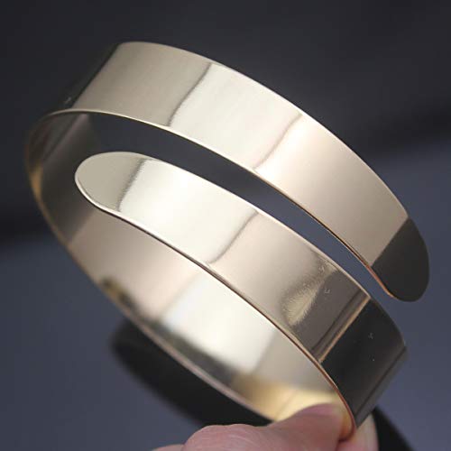 RechicGu Egypt Arm Cuff Armlet Armband Bangle Bracelet Egypt Cleopatra Swirl Snake Upper4