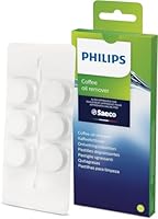 Philips Original CA6704/10 Kaffeefettlöser, 6 Tabletten für Philips, Saeco und andere Kaffeevollautomaten