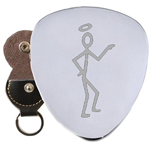 Saint Hero Acier médiator gravé en porte-clés support - Les Beatles, Paul McCartney, John Lennon, RIngo Starr, George Harrison Saint Hero Acier médiator gravé en porte-clés support