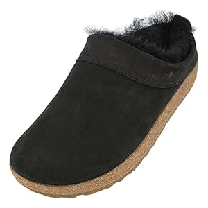 HAFLINGER zoccolo in pelle di agnello Snowbird pantofola in feltro