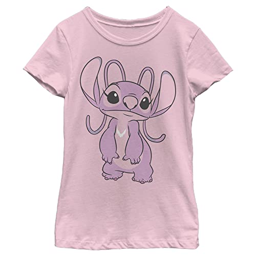 Disney Girls Classic Multi Franchise Dogs Girl's Solid Crew Tee
