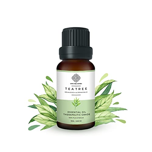 Image of Tea Tree Essential Oil | Clear Skin, Acne, Scalp Health & Dandruff | Diffuser & Aromatherapy | 100% Pure & Therapeutic Grade - 15ml