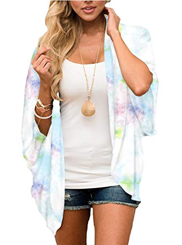 Image of CASURESS Women's Cardigan-Sheer Kimono Loose Summer Floral Print Cover Ups