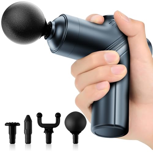 LEERCON Massage Gun Deep Tissue,Small Travel Percussion Massage Gun with