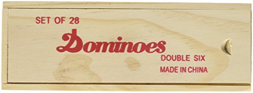 Double 6 Professional Domino Tiles With Spinner In Wooden Box #TOP1