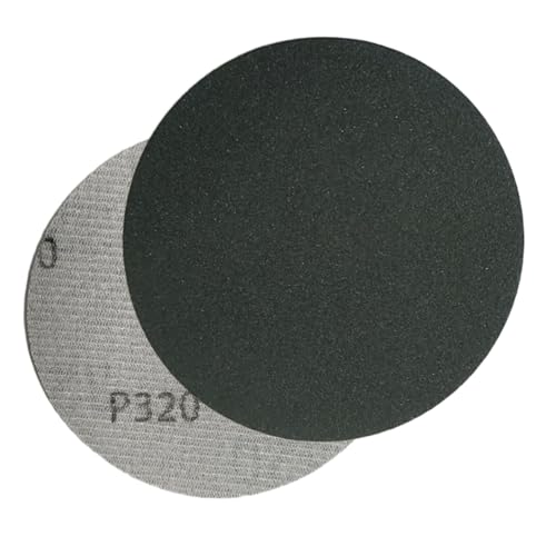 HOTCKB 60 Pièces Papier Abrasif Humide et Sec 75mm Disque à Poncer Grain 320 Auto-agrippant Rond Papier de Verre
