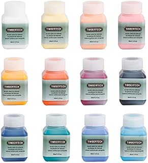 TIMBERTECH Acrylic Paints- 12 * 30ml Airbrush Paints Model Paint Air-Based Paint Set