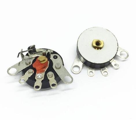 Potentiomètre de volume B503 B50K RV12MM rotatif avec interrupteur à pied plat pour amplificateur x5