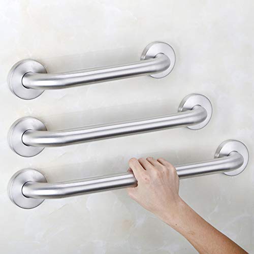 TENOVEL 36 Inch Shower Grab Bar, Stainless Steel Bathroom Grab Bar, Shower Handle, Bath Handle, Grab Bars for Bathroom, Bathroom Handicap Safety Grab Bar with Concealed Screws, Satin Nickel - Thumbnail 5
