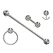 MODONA 6200-A-N Four Piece Bathroom Accessories Set Satin Nickel Viola Series
