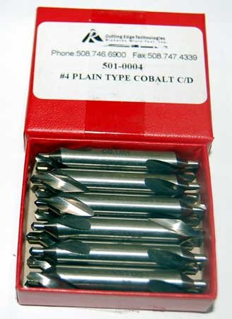 12 Pc. Richard #4 (1/8" Drill Dia) M42-8% Cobalt Combined Drill & Countersinks