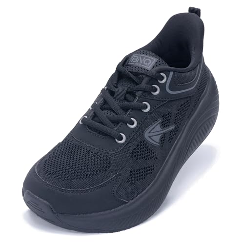 RomenSi Wide Toe Box Shoes Women Walking Tennis with Arch Support Orthotic Sneakers for Plantar Fasciitis US 6-11