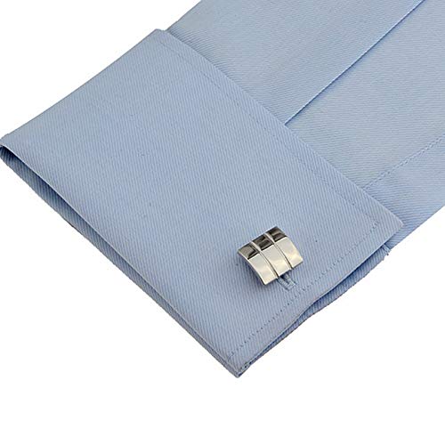 Set de Mancuernillas y Camisas Daesar Cuadradas Plata miniatura 4