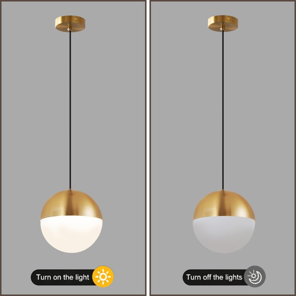 Lámpara Colgante de Cristal de Estilo Industrial Moderno