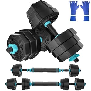 Hanteln set 20KG,3 in 1 Gewichte verstellbare hanteln set, hanteln frauen männer set, Langlebiges Krafttrainingsset für zu Hause, Robust und flexibel, Geeignet für Jungen und Mädchen