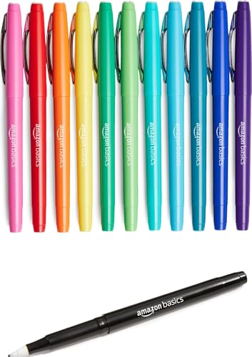 Amazon Basics Felt Tip Marker Pens, Assorted Colors, for Art Projects, Writing, Drawing, and...