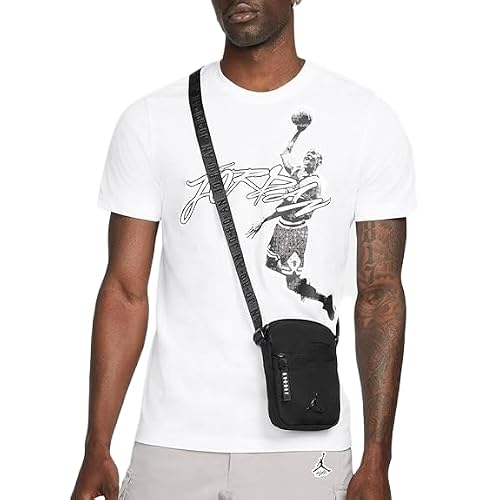 Jordan Unisex Jan Airborne Festival Schultertasche, Black, One Size