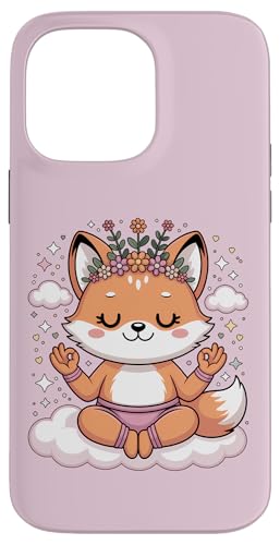 Lotus Pose ��䶗��f�U�C�� �}�C���h�t���l�X �L���[�g ���K �L�c�l �X�}�z�P�[�X iPhone 14 Pro Max �p