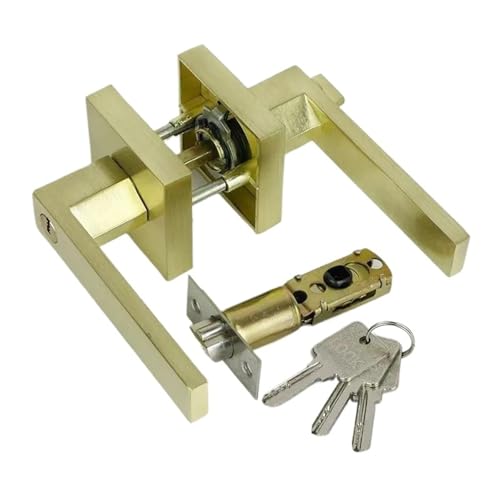 Masque de confidentialité intérieur pour poignée de porte dorée