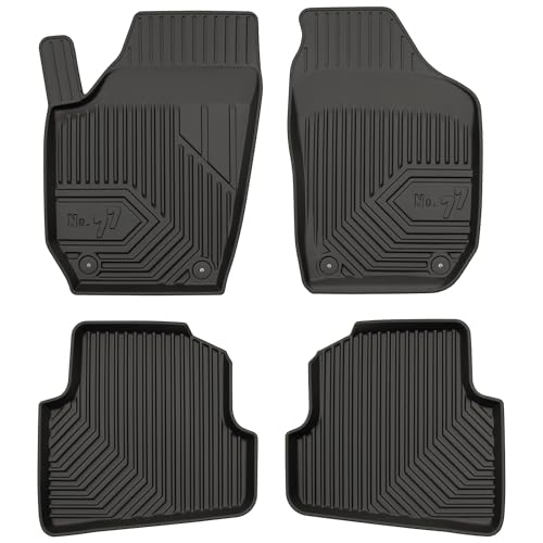 M MOTOS Alfombrillas de Goma para Skoda Fabia II 2006-2014 Mejore la Comodidad de Sus Viajes con la Alfombra Antideslizante...