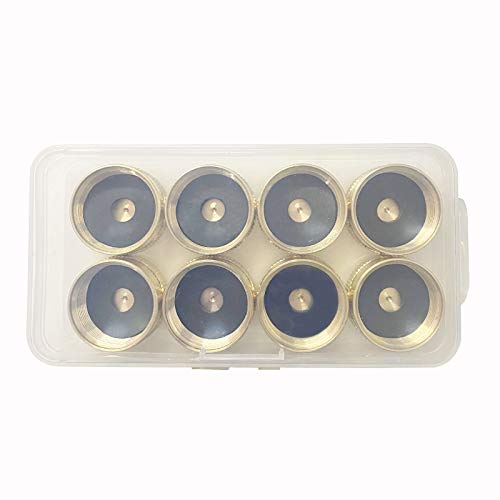 Image of YOUHO 8pcs Brass Refill Cap 1 LB Propane Bottle Cap Gas Tank Cylinder Sealed Cap Protect Cap