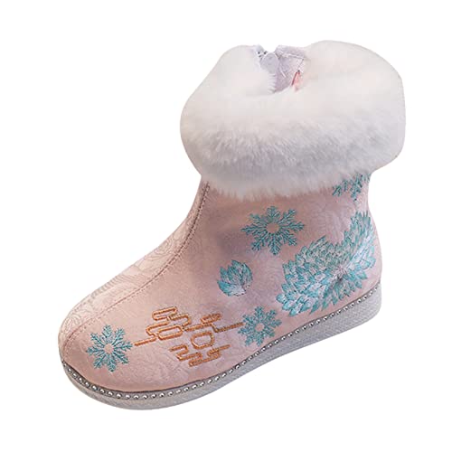 Extra Wide Snow Boots Boots Embroidered Boots National Boots Princess Cotton Boots