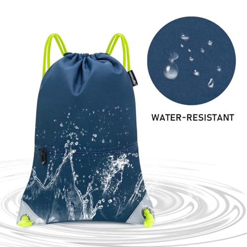Image of HOLYLUCK Drawstring Backpack Bag Sport Gym Sackpack