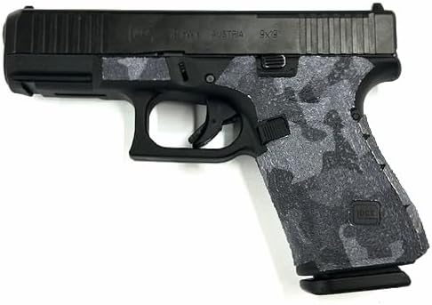 Handleitgrips Gun Grip Tape Compatible with Glock 19/23 Gen 5/Gen 5 MOS - Black Urban Camo Edge Series Pistol Grip Tape, Gun Skins, Veteran Owned, Made in USA