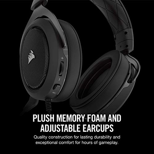 Image of CORSAIR HS50 - Stereo Gaming Headset - Works with PC, Mac, Xbox One, PS4, Nintendo Switch, iOS and Android(CA-9011170-AP) - Carbon
