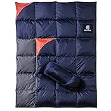 OneTigris Down Camping Blanket for Cold Weather Packable Puffy Backpacking Lightweight Quilt Hiking...