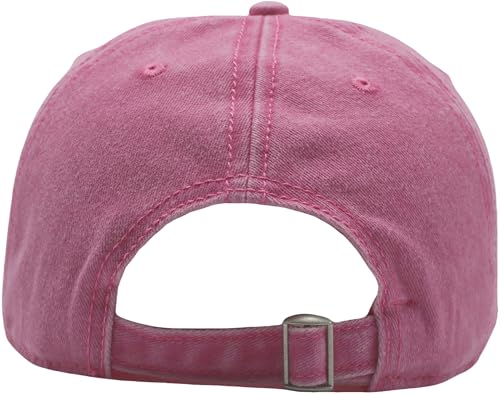 Image of Washed Cotton Trucker Hat, Soft Mesh Baseball Cap with Adjustable Snapback