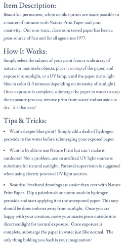 Nature Print Paper - 5 X 7 Inch - Pack Of 30 #TOP5