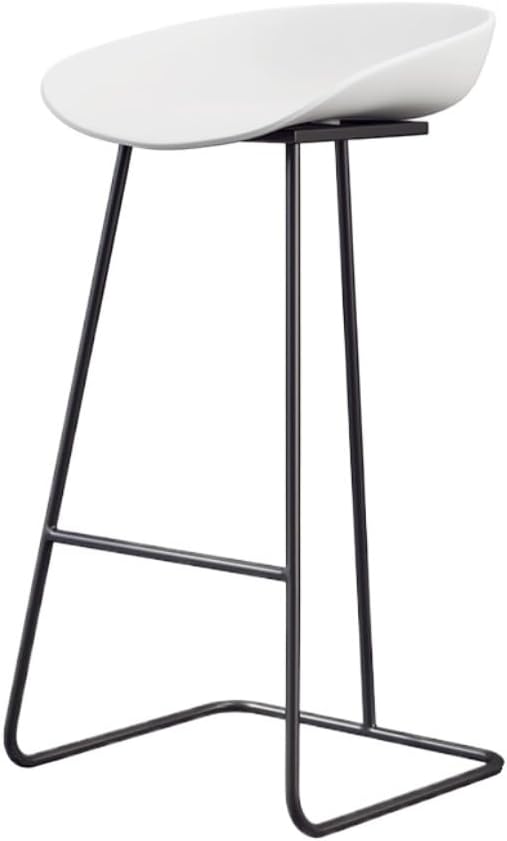 Bar Chair Counter Stool Modern Bar Stool Made of Iron, Plastic Seat