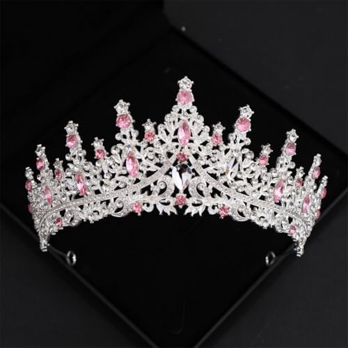 Women Summer Basic Solid Crystal Hair Crown Pnnrk24