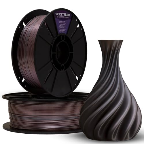 Filamento PLA Duo Color Inox e Rose Gold 1kg 1,75mm - Duas Cores V-Silk - Para Impressora 3D FDM - N