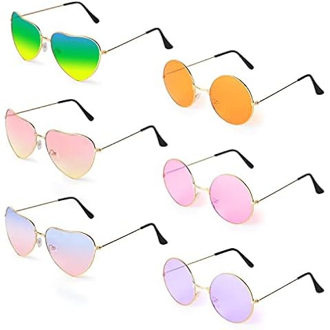 flintronic Hippie Gafas de Sol Transparentes de Color Caramelo Cover