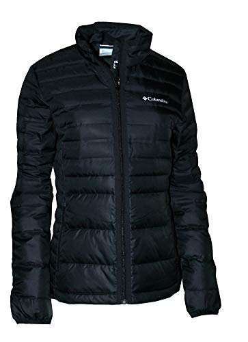 Columbia Women's Lightweight McKay Lake Down Full Zip Puffer Jacket (Black, M)