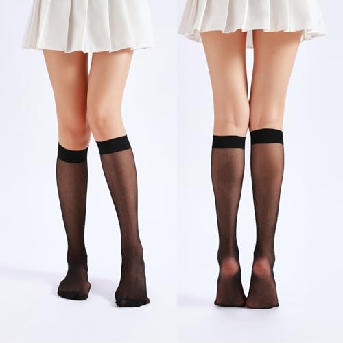 Image of HA WA Women's Knee High Stocking Nylon Pantyhose Socks