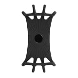 2 Piezas Soporte Movil Bicicleta, Soporte Universal Giratorio a 360° para Moto Bici Montaña Carro Bebe Patinete Desmontable Silicona Compatible con iPhone 17 16 Pro MAX Samsung 4.5"-6.7" Smartphones