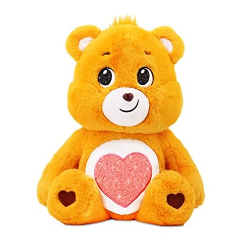 Care Bears 18" Plush - Tenderheart Bear with Glitter Belly Badge - Soft Huggable Material! Cover