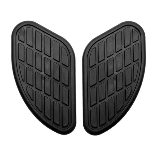 Kucehiup Motorcycle Fuel Tank Knee Pad Black Tank Side Panels Protector
