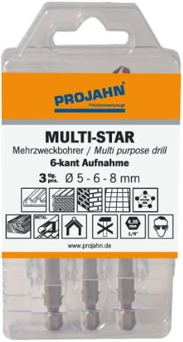57004 Multi-Star Set 3-pcs. 6kt 5, 6, 8 mm