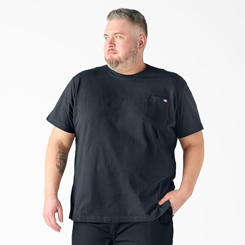 Dickies Mens Heavyweight Crew Neck Short Sleeve Tee Shirt, Dark Navy, Large US - Image 5