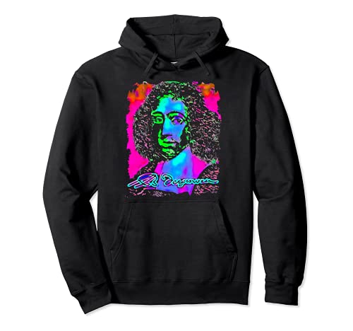 Pop Art Benedict de Spinoza Philosophy Pullover Hoodie