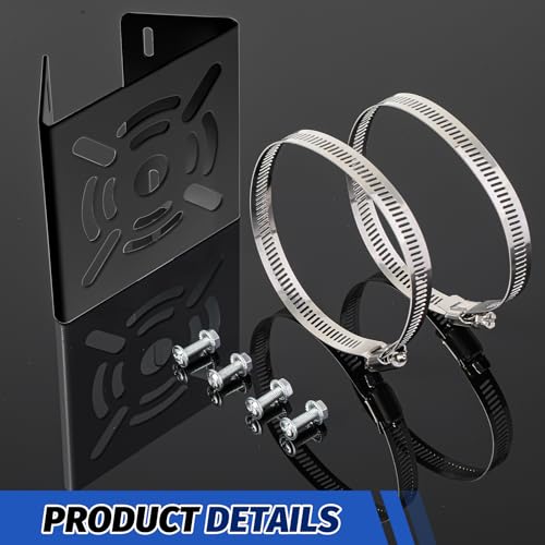 MorningRo Universal Vertical Pole Mount for Security Camera Wall Mounting Bracket with 6 Loops Solid Metal Pole Bracket for CCTV Camera Solar Panel LED Wall/ Stage Light(100mm) by MorningRo - Image 3