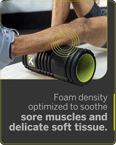 TriggerPoint Grid 1.0 Foam Roller - 13" Multi-Density Massage Roller for Deep Tissue & Muscle Recovery - Relieves Tight, Sore Muscles & Kinks, Improves Mobility & Circulation - Targets Key Body Parts - 3